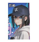 Street tech girls（個別スタンプ：19）