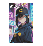 Street tech girls（個別スタンプ：21）