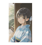 Kimono Girls in Japanese Garden0（個別スタンプ：20）