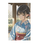 Kimono Girls in Japanese Garden0（個別スタンプ：39）