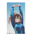 Athletics Women0（個別スタンプ：13）