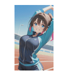 Athletics Women0（個別スタンプ：14）