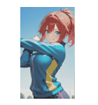 Athletics Women0（個別スタンプ：17）