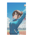 Athletics Women0（個別スタンプ：19）