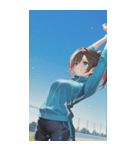 Athletics Women0（個別スタンプ：22）