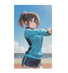 Athletics Women0（個別スタンプ：38）