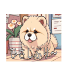 チャウチャウがいっぱい（個別スタンプ：10）