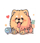 チャウチャウがいっぱい（個別スタンプ：16）