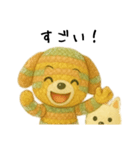 カラフルわんこの定番スタンプ（個別スタンプ：21）
