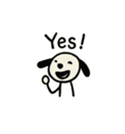 ゆるっと棒犬スタンプ（個別スタンプ：5）