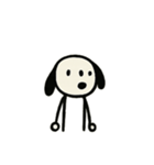 ゆるっと棒犬スタンプ（個別スタンプ：8）