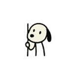 ゆるっと棒犬スタンプ（個別スタンプ：17）