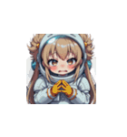 お願い宇宙服女性（個別スタンプ：1）