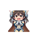 お願い宇宙服女性（個別スタンプ：5）