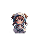 お願い宇宙服女性（個別スタンプ：13）