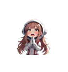 お願い宇宙服女性（個別スタンプ：30）
