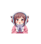 お願い宇宙服女性（個別スタンプ：32）