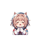 お願い宇宙服女性（個別スタンプ：34）