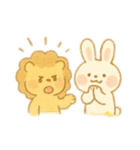 ツンデレライオンとあざというさぎ（個別スタンプ：5）