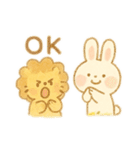 ツンデレライオンとあざというさぎ（個別スタンプ：9）