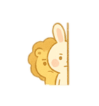 ツンデレライオンとあざというさぎ（個別スタンプ：13）
