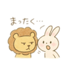 ツンデレライオンとあざというさぎ（個別スタンプ：18）