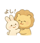 ツンデレライオンとあざというさぎ（個別スタンプ：30）