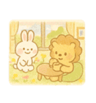 ツンデレライオンとあざというさぎ（個別スタンプ：35）
