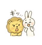 ツンデレライオンとあざというさぎ（個別スタンプ：38）