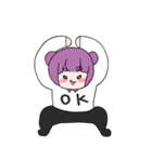 色んな表情の熊子ちゃん（個別スタンプ：22）
