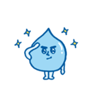 かわいい水のキャラクターのスタンプ（個別スタンプ：2）