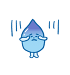 かわいい水のキャラクターのスタンプ（個別スタンプ：4）