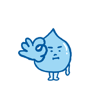かわいい水のキャラクターのスタンプ（個別スタンプ：5）