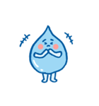 かわいい水のキャラクターのスタンプ（個別スタンプ：6）