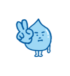 かわいい水のキャラクターのスタンプ（個別スタンプ：9）