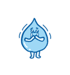 かわいい水のキャラクターのスタンプ（個別スタンプ：11）