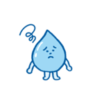 かわいい水のキャラクターのスタンプ（個別スタンプ：12）