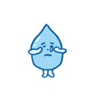 かわいい水のキャラクターのスタンプ（個別スタンプ：13）