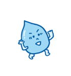 かわいい水のキャラクターのスタンプ（個別スタンプ：26）