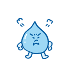 かわいい水のキャラクターのスタンプ（個別スタンプ：27）