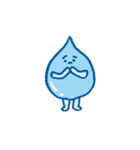 かわいい水のキャラクターのスタンプ（個別スタンプ：31）