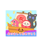 毎年使える♥黒猫ちゃん年末年始＆お正月 13（個別スタンプ：3）