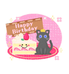 毎年使える♥黒猫ちゃん年末年始＆お正月 13（個別スタンプ：22）