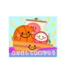 毎年使える♥バスケの年末年始＆お正月 13（個別スタンプ：3）