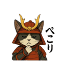 武士猫文太（個別スタンプ：17）