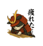武士猫文太（個別スタンプ：21）