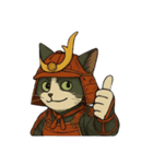 武士猫文太（個別スタンプ：30）