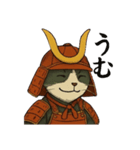 武士猫文太（個別スタンプ：34）