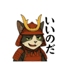 武士猫文太（個別スタンプ：37）
