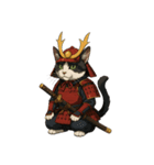武士猫文太（個別スタンプ：40）